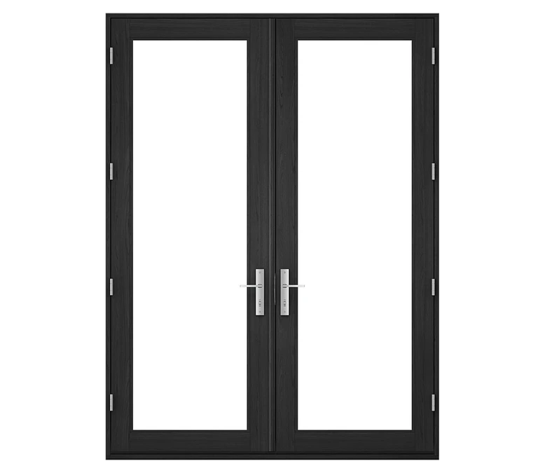 Pella Reserve Contemporary Wood Hinged Patio Door in Savannah